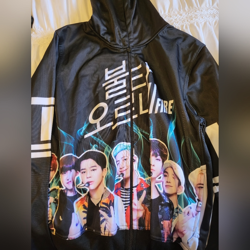 BTS Zip Up Hoodie OT7